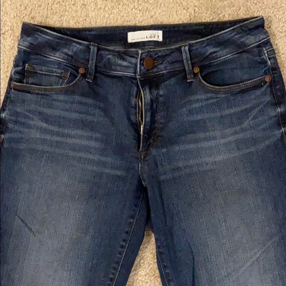 Loft curvy straight jeans